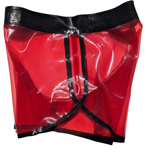 STRETCH Sport Shorts - Transparent Red