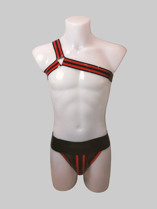 Dual Band - Y Shape Single Arm Harness - RED