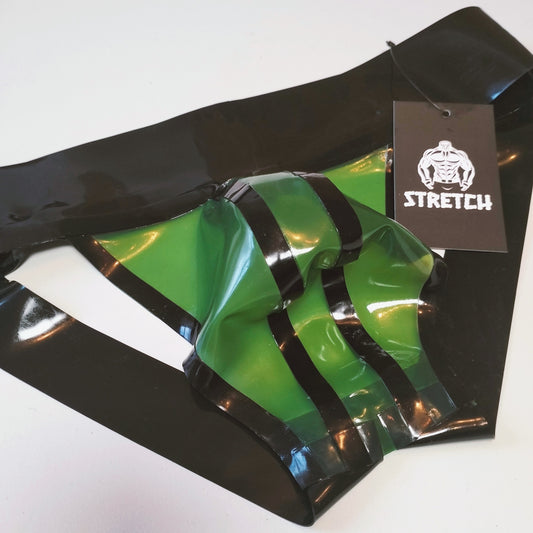 Wide Band Latex Jock - Transparent Green