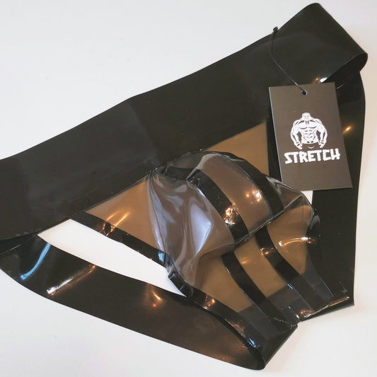 A Wide Band Latex Jock - Transparent Dark
