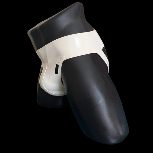Bold Wide Band Latex Jock - Solid White