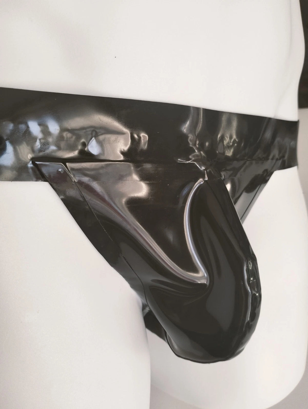 Classic Latex Jock - Solid Black