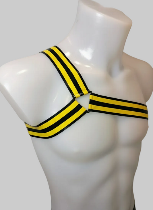 A Dual Band - Y Shape Single Arm Harness - YELLOW