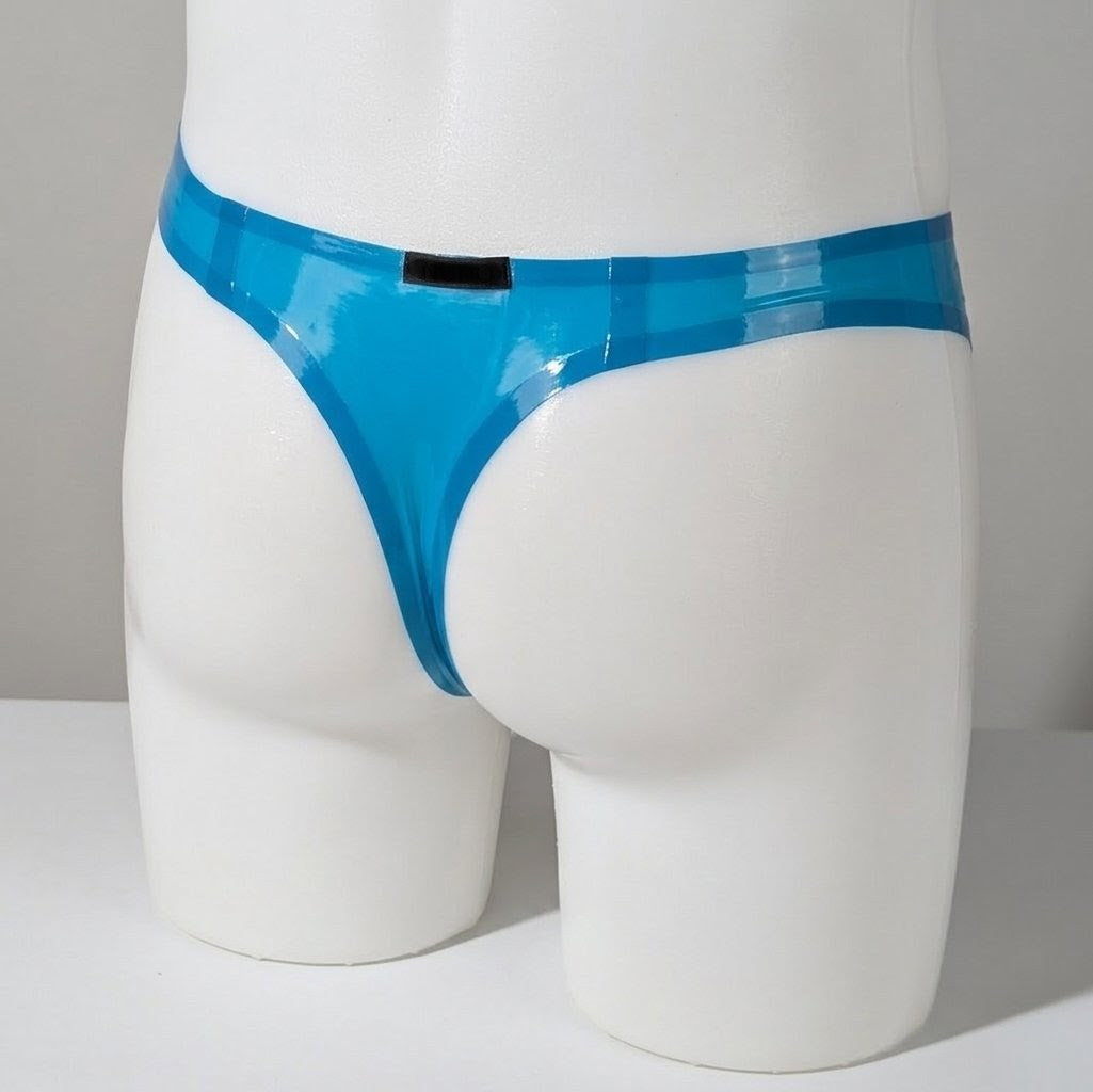 Skinny Thong - Transparent Blue