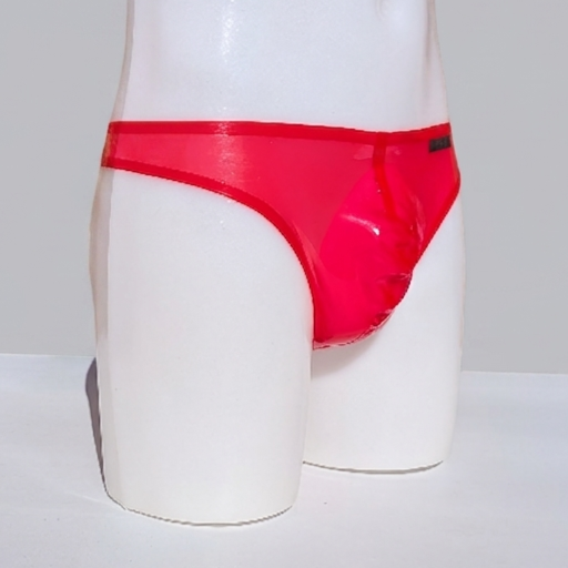 Skinny Thong - Transparent Red