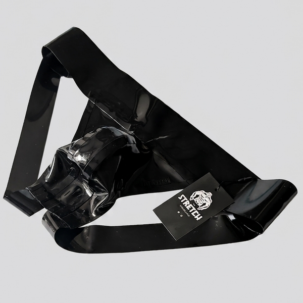 Bold Wide Band Latex Jock - Solid Black