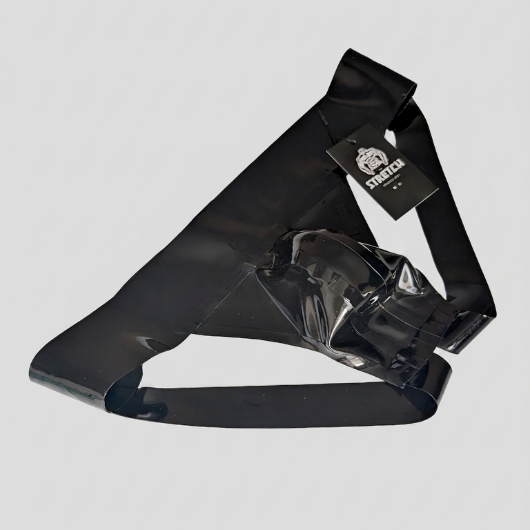 Bold Wide Band Latex Jock - Solid Black