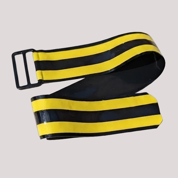 Adjustable Dual Striped Bicep/Thigh Band (Two Pack) - Yellow
