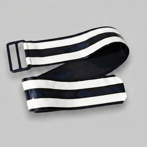 Adjustable Dual Striped Bicep/Thigh Band (Two Pack) - White