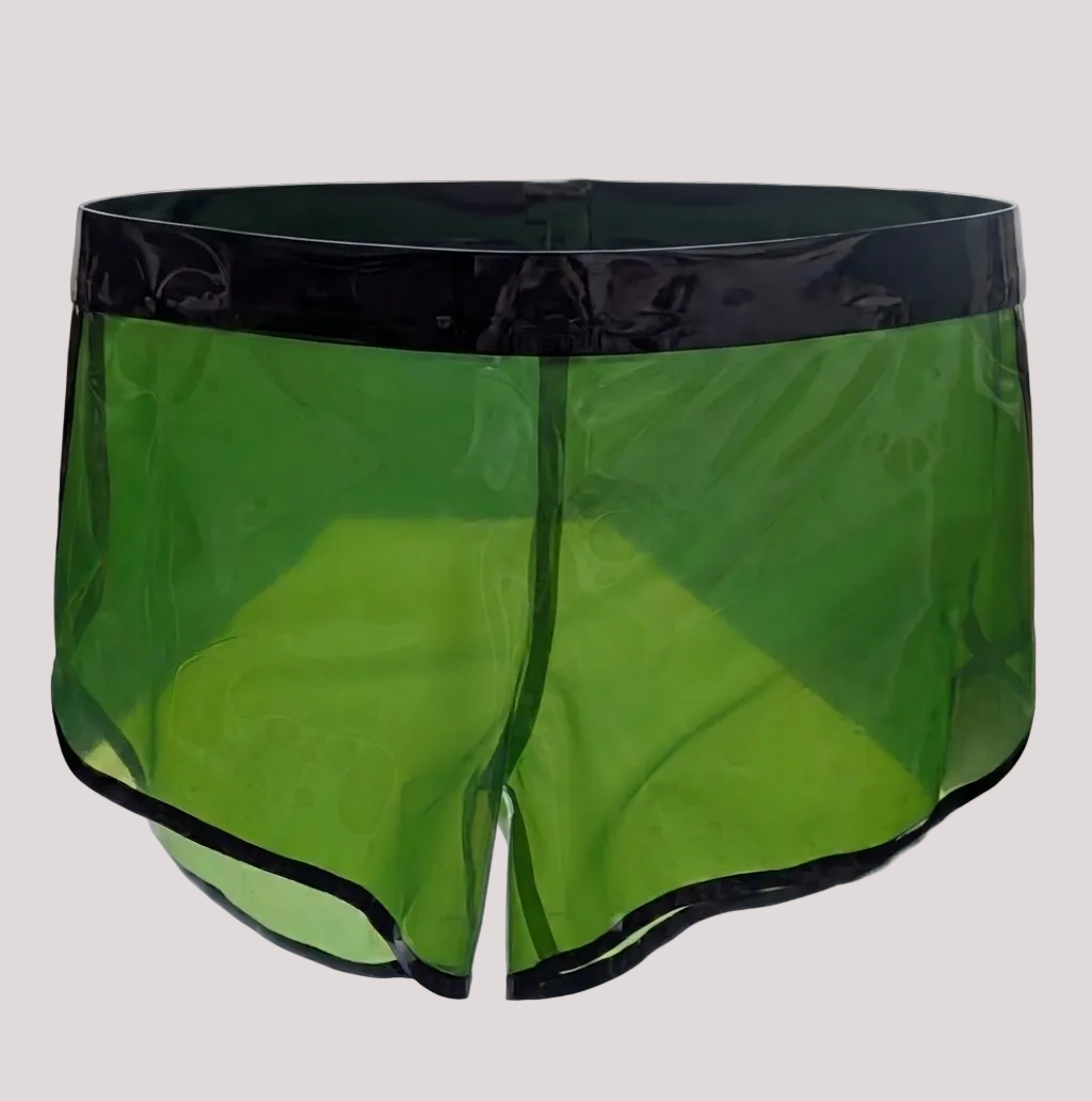 STRETCH Sport Shorts - Transparent Army Green