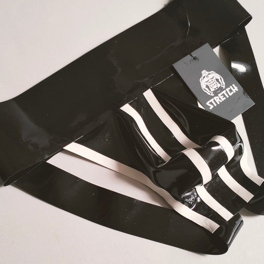 Bold Wide Band Latex Jock - Black