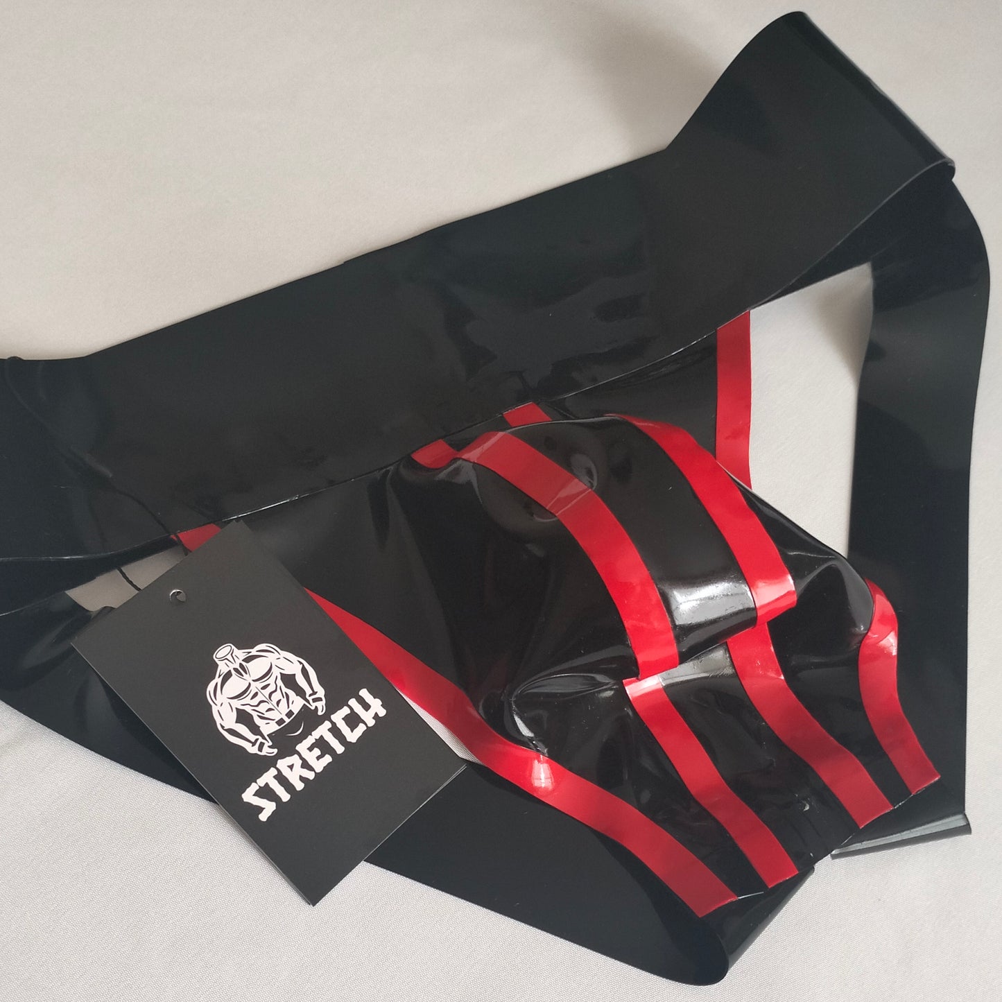 Bold Wide Band Latex Jock - Red