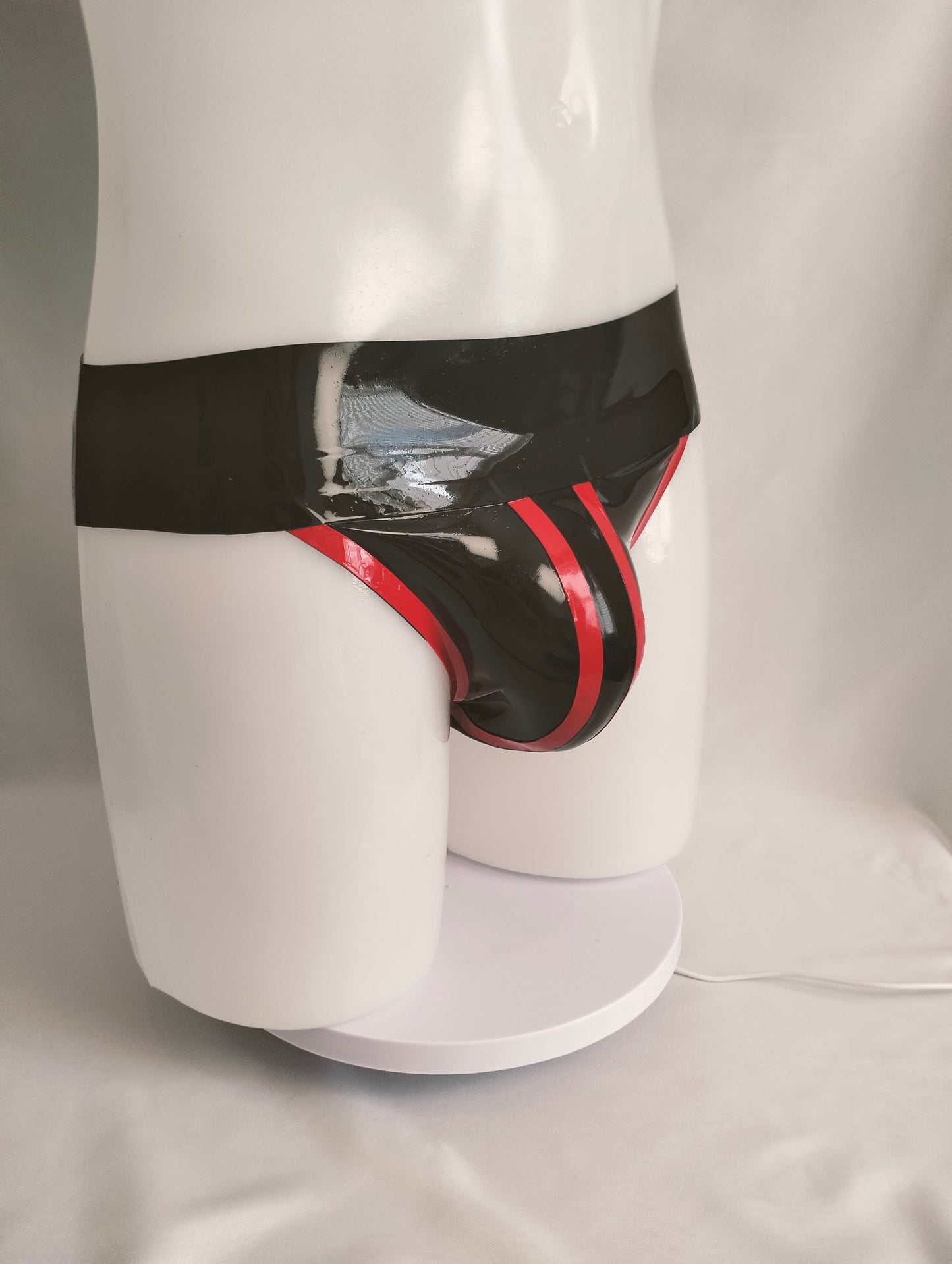 Bold Wide Band Latex Jock - Red