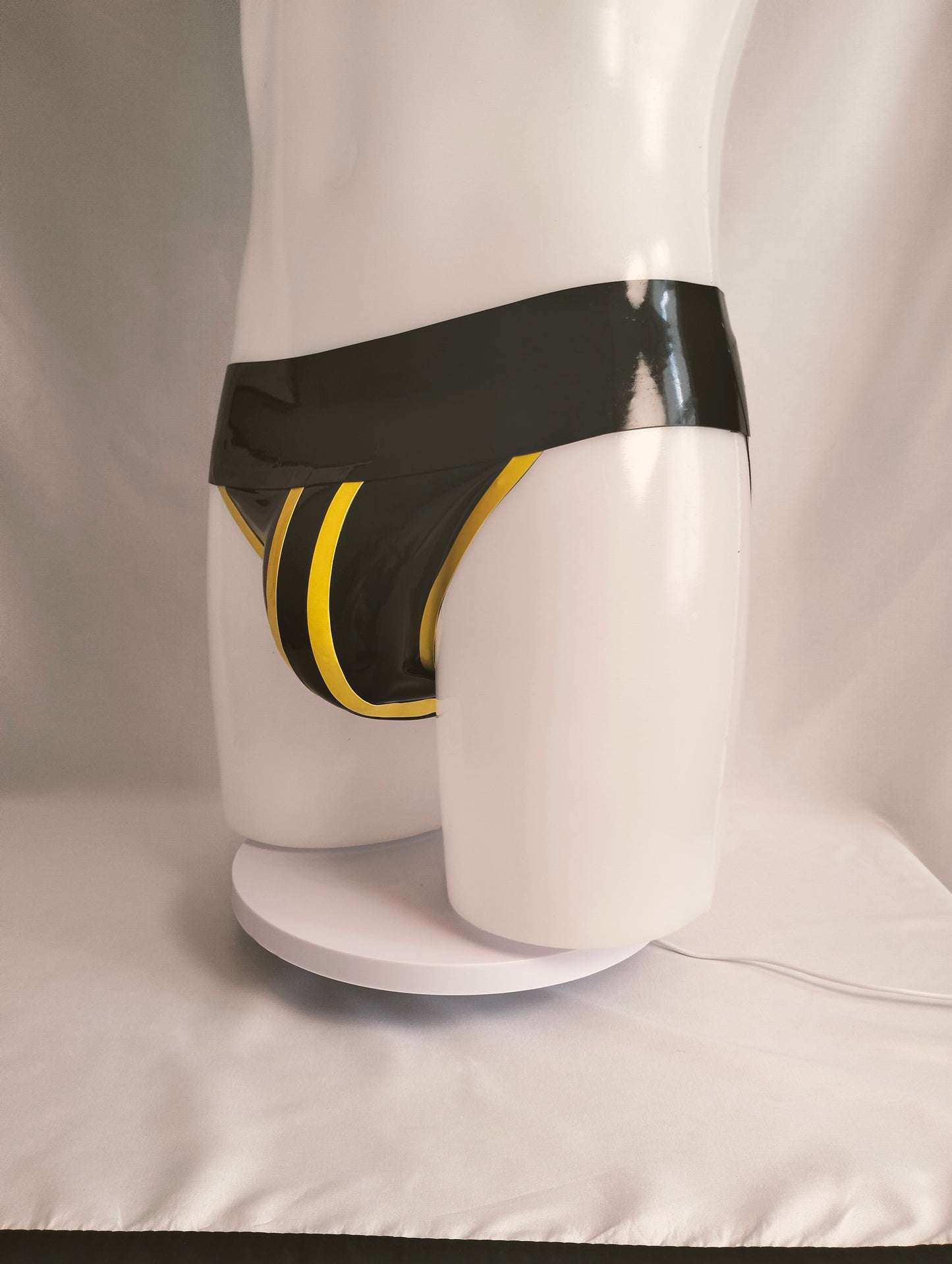 Bold Wide Band Latex Jock - Yellow