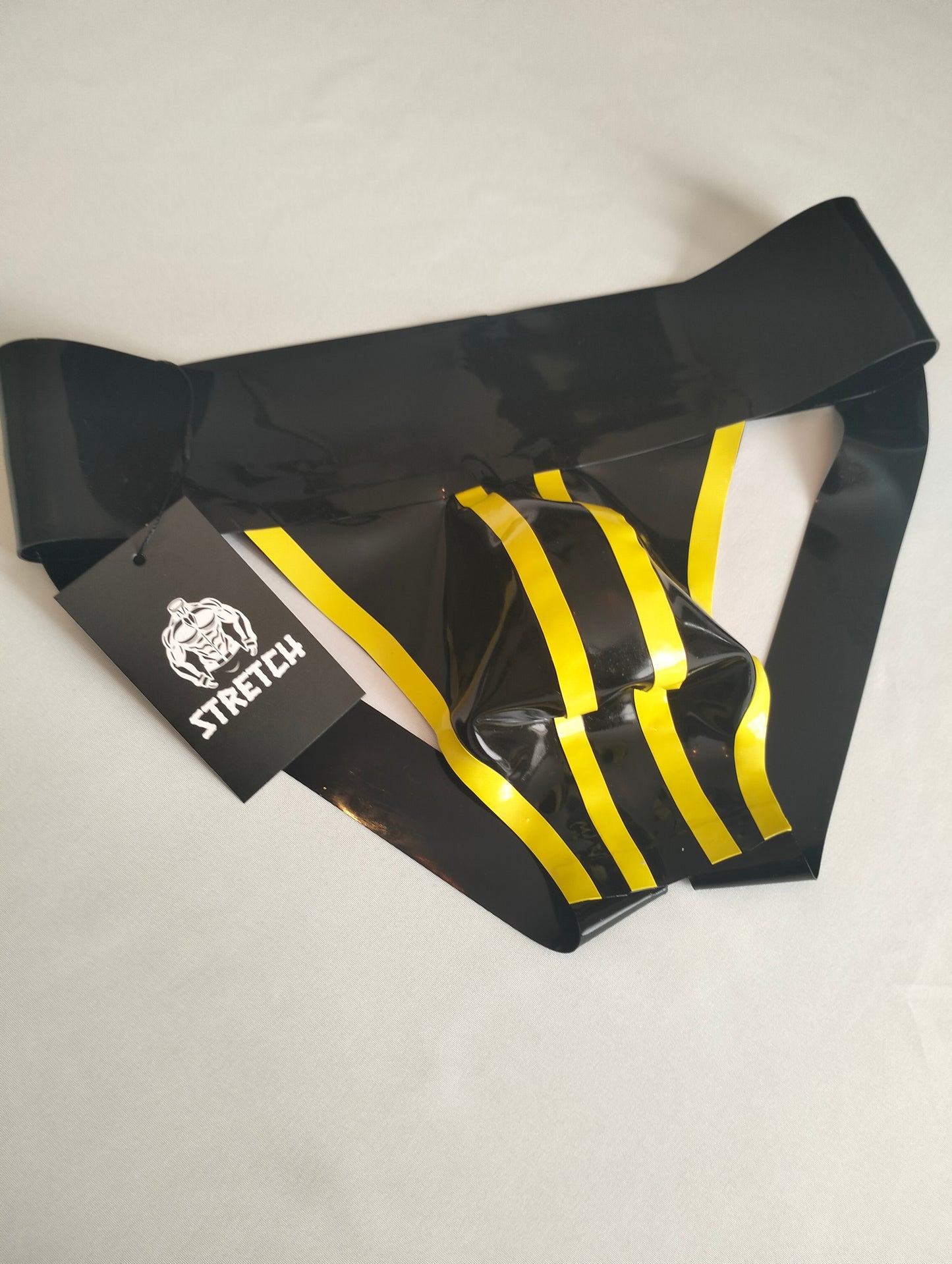 Bold Wide Band Latex Jock - Yellow