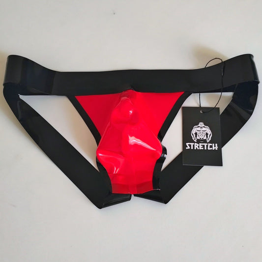 Classic Latex Jocks - Solid Red
