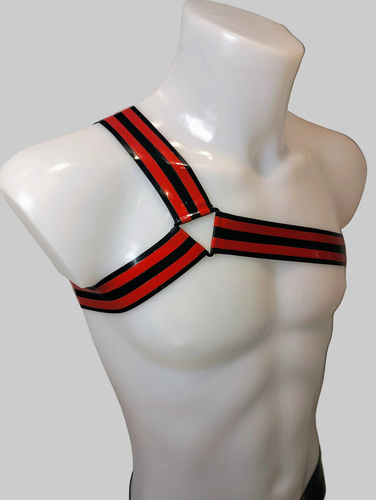 A Dual Band - Y Shape Single Arm Harness - RED