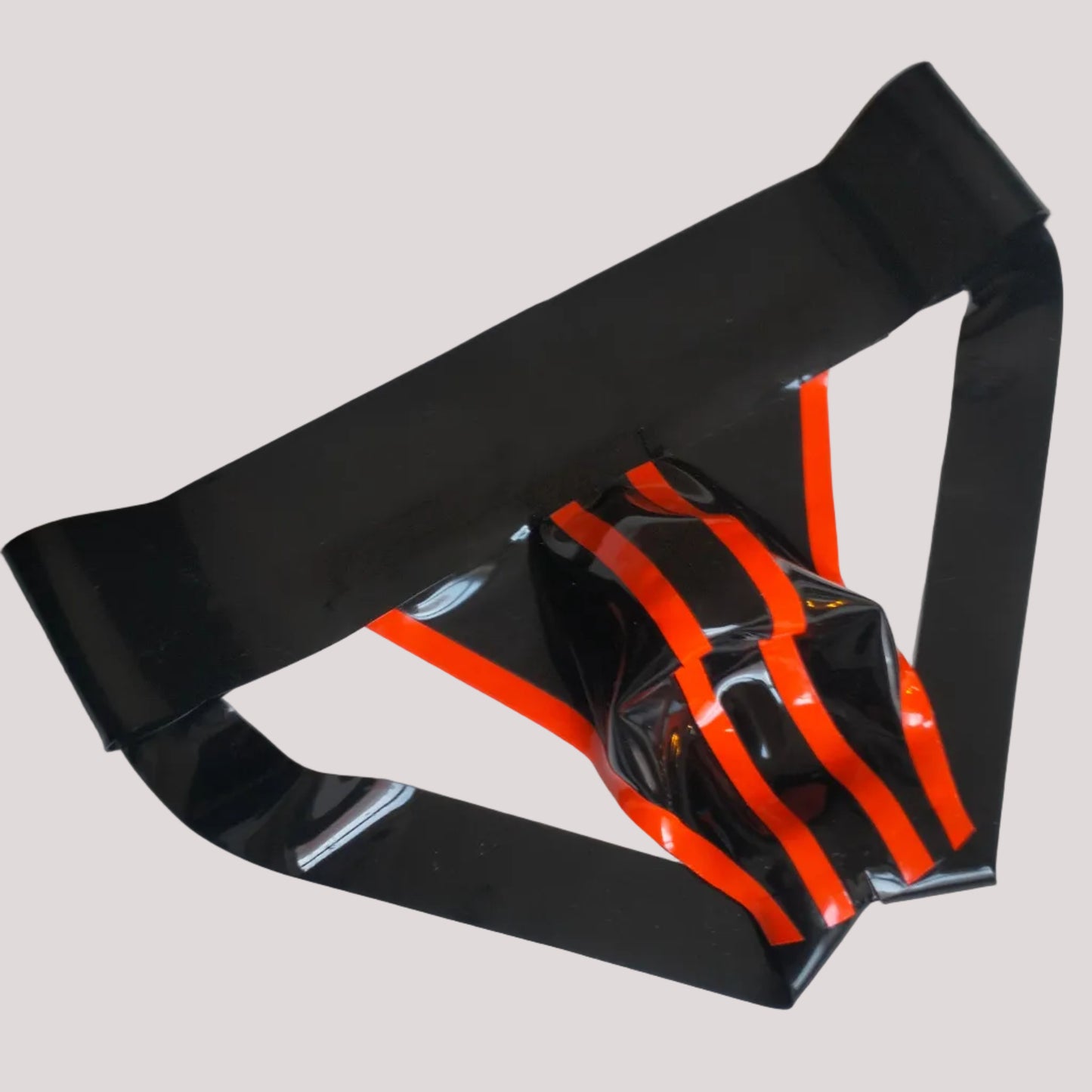 Bold Wide Band Latex Jock - Orange
