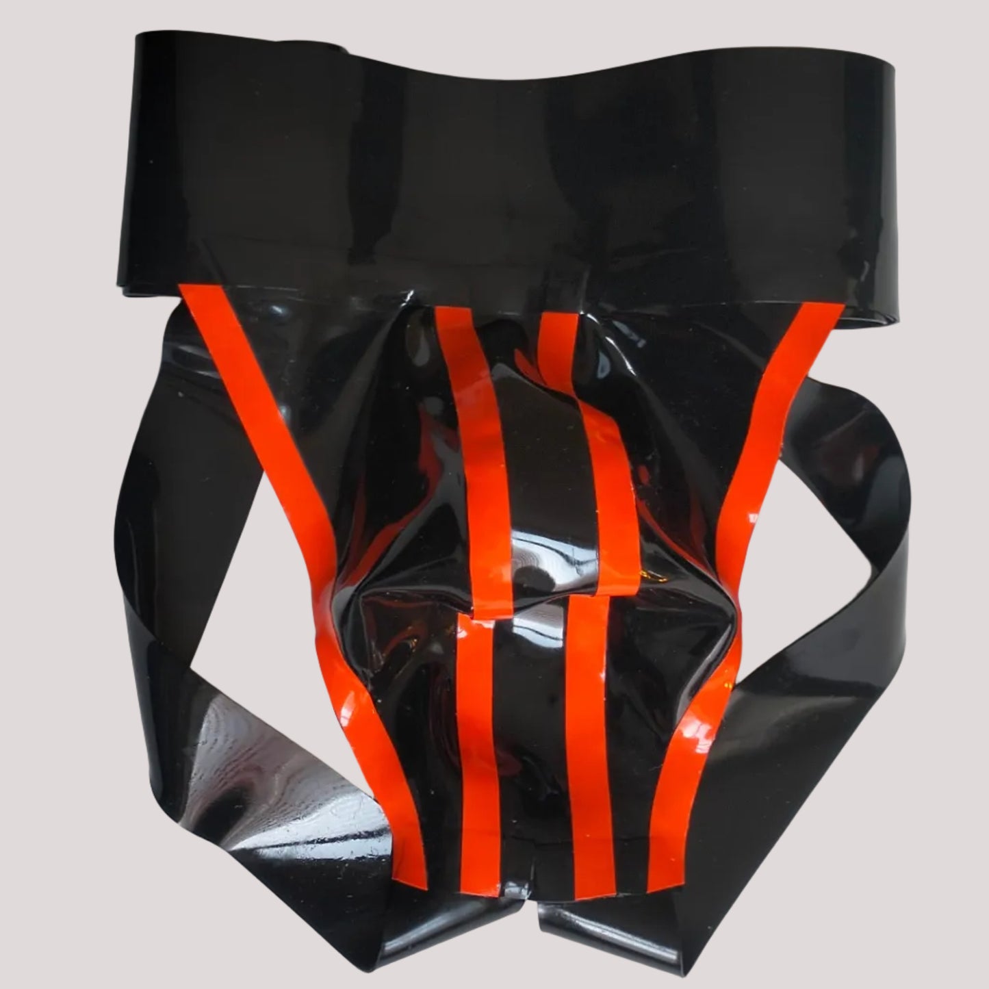 Bold Wide Band Latex Jock - Orange