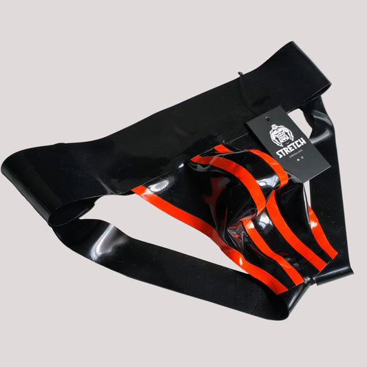 Bold Wide Band Latex Jock - Orange