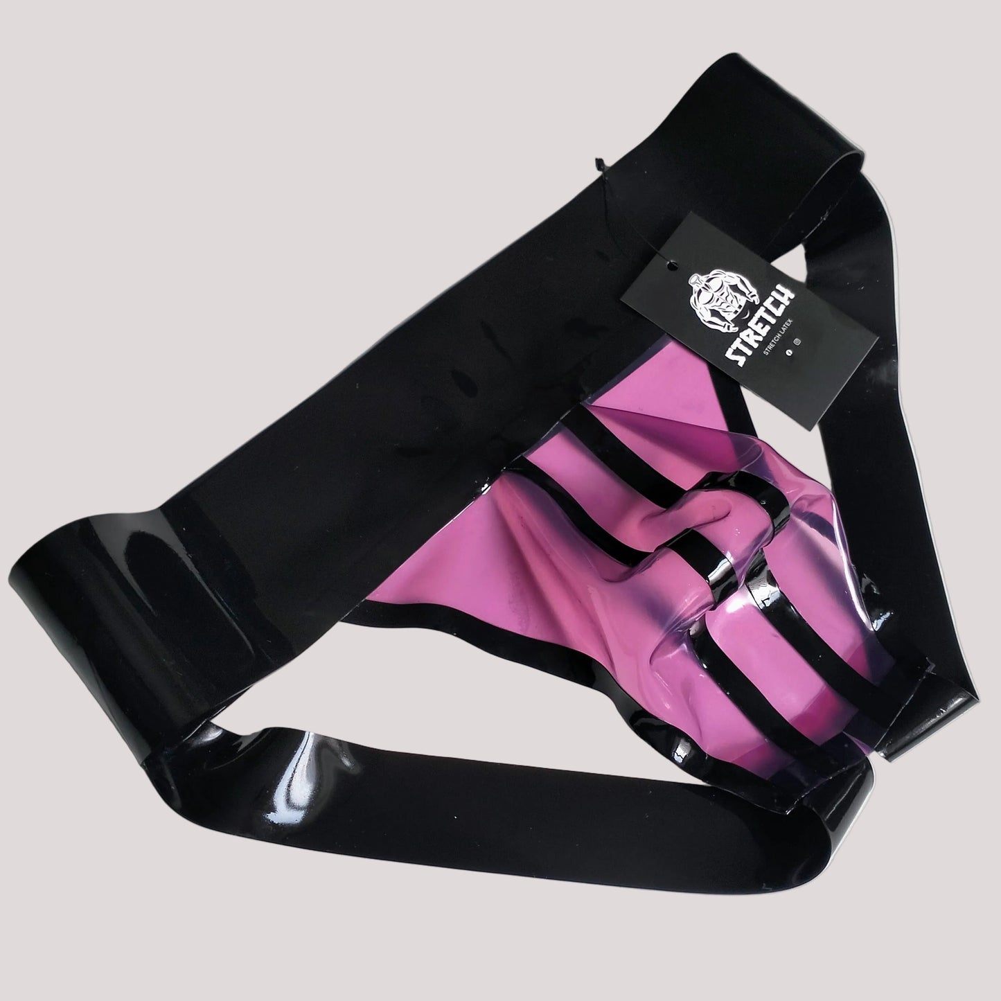 A Wide Band Latex Jock - Transparent Purple