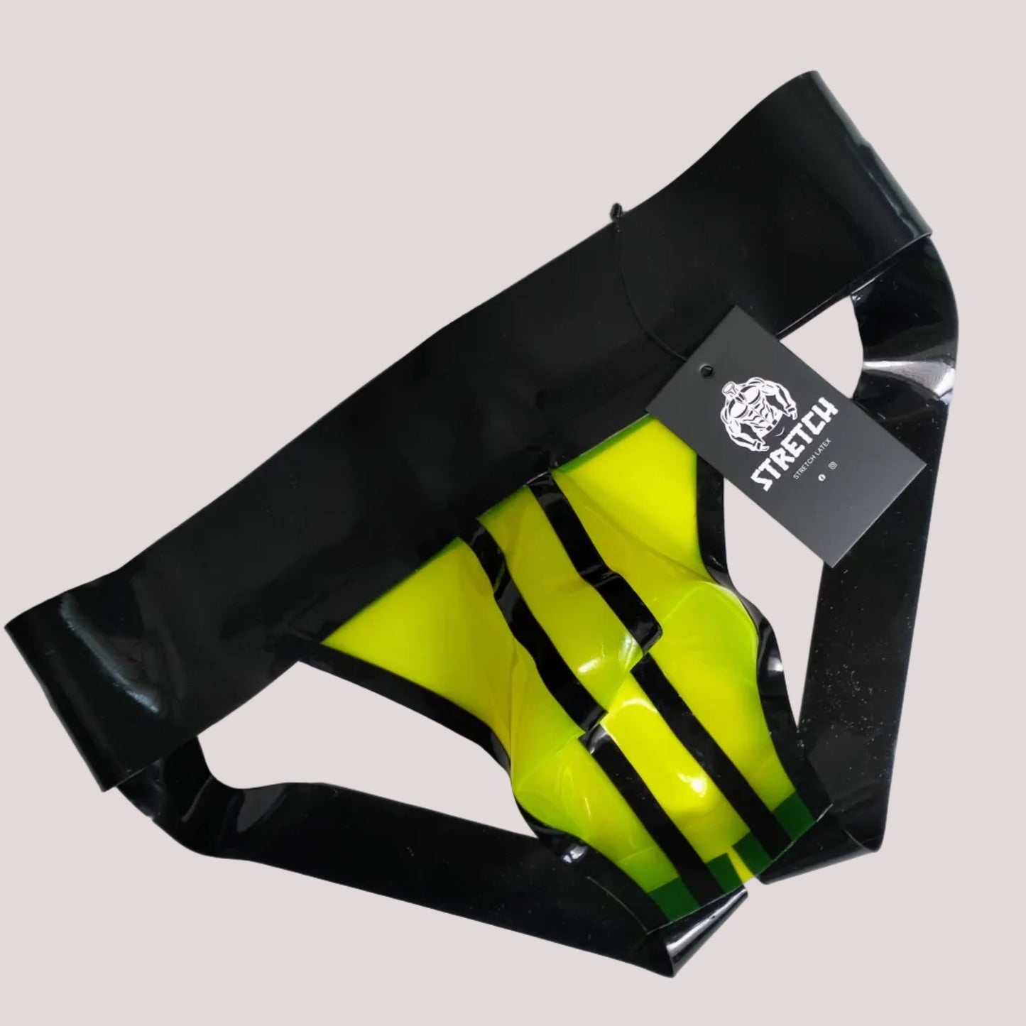Wide Band Latex Jock - Transparent Yellow