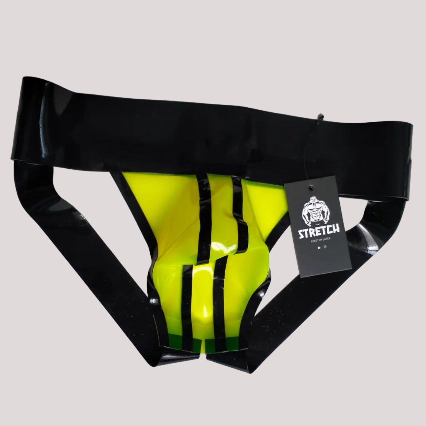 Wide Band Latex Jock - Transparent Yellow