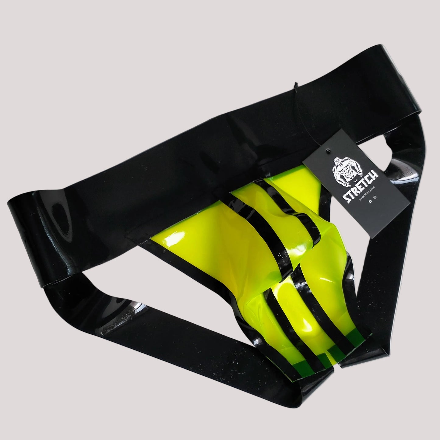 Wide Band Latex Jock - Transparent Yellow