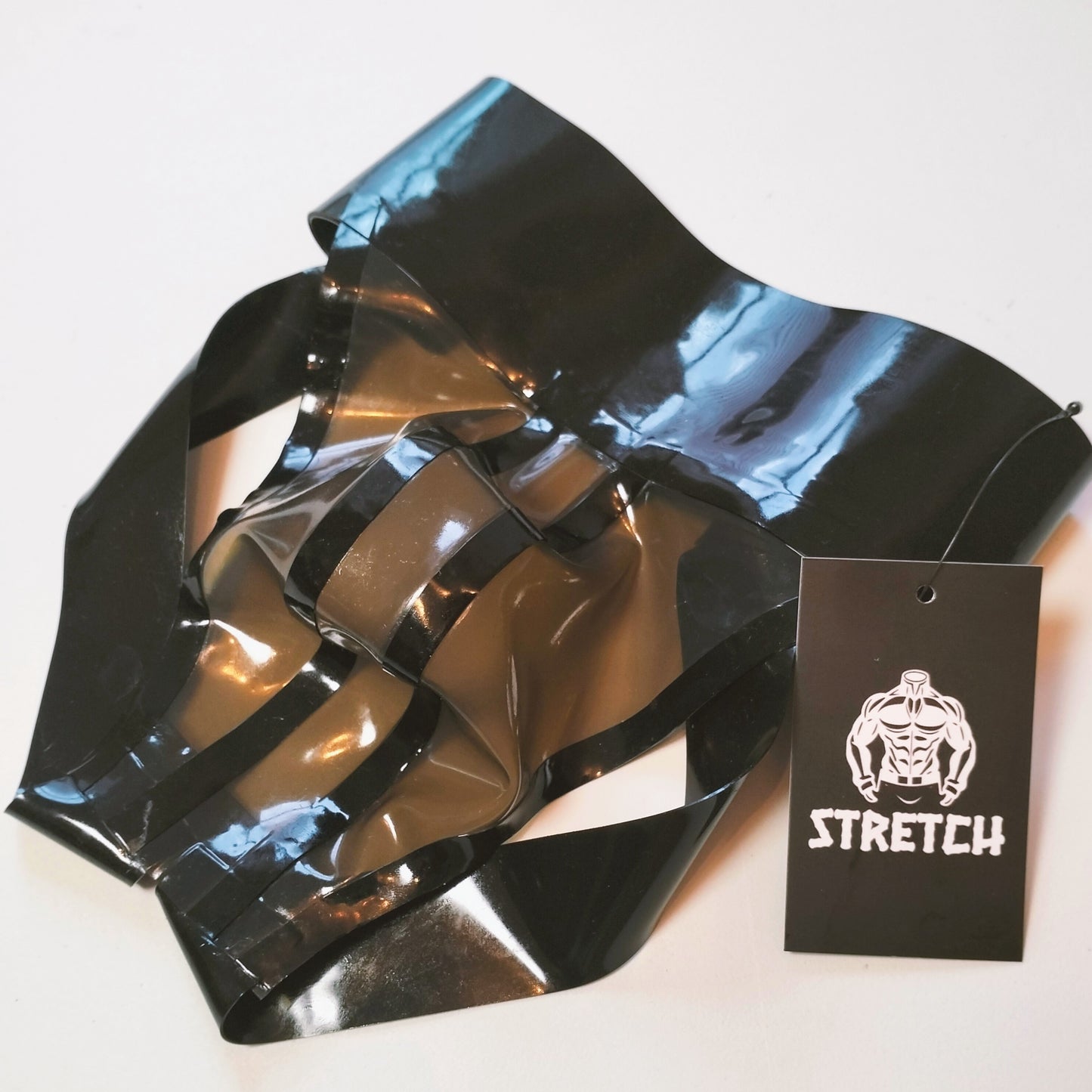 A Wide Band Latex Jock - Transparent Dark