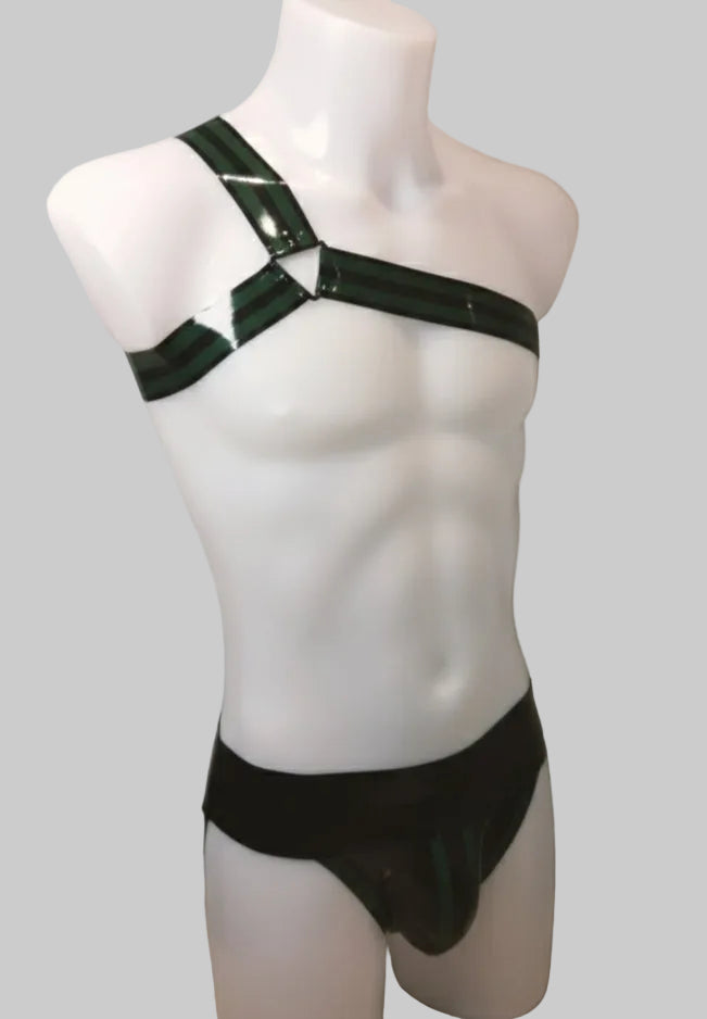 A Dual Band - Y Shape Single Arm Harness - ARMY GREEN
