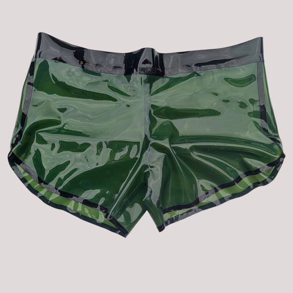 STRETCH Sport Shorts - Transparent Army Green