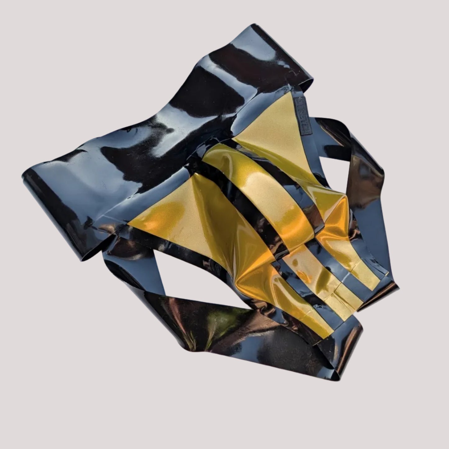 Bold Wide Band Latex Jock - Solid Gold