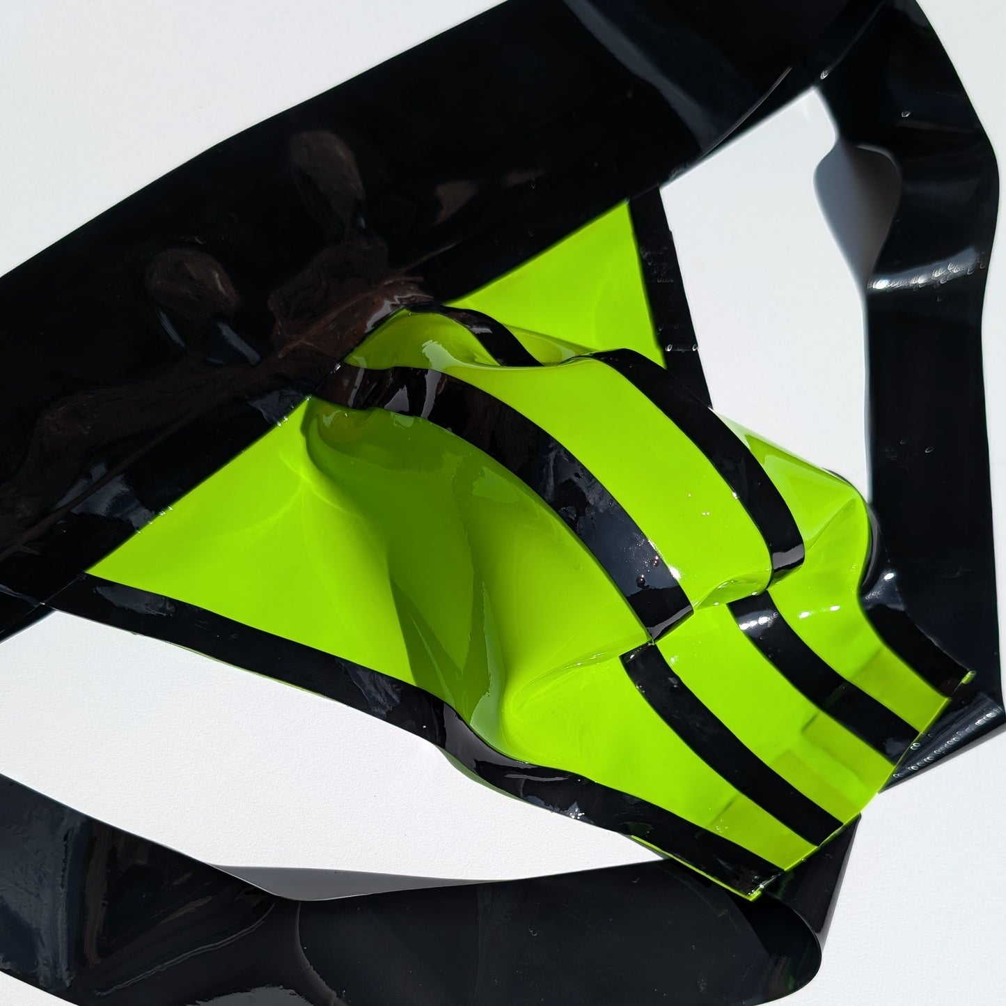 Bold Wide Band Latex Jock - Solid Lime Green
