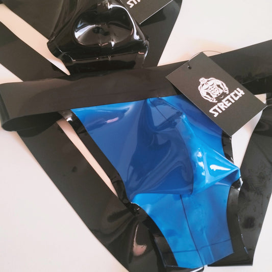 Classic Latex Jock - Solid Blue