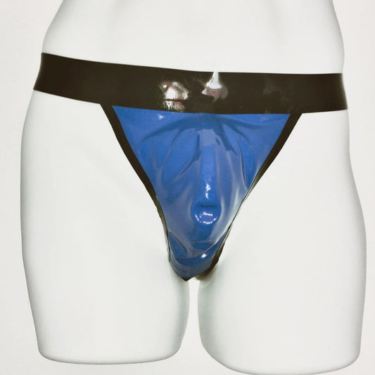 Classic Latex Jock - Solid Blue