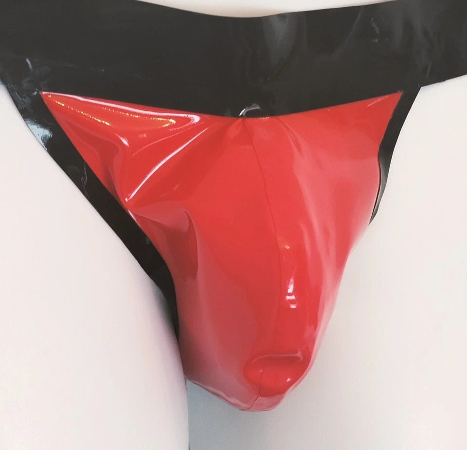 Classic Latex Jocks - Solid Red